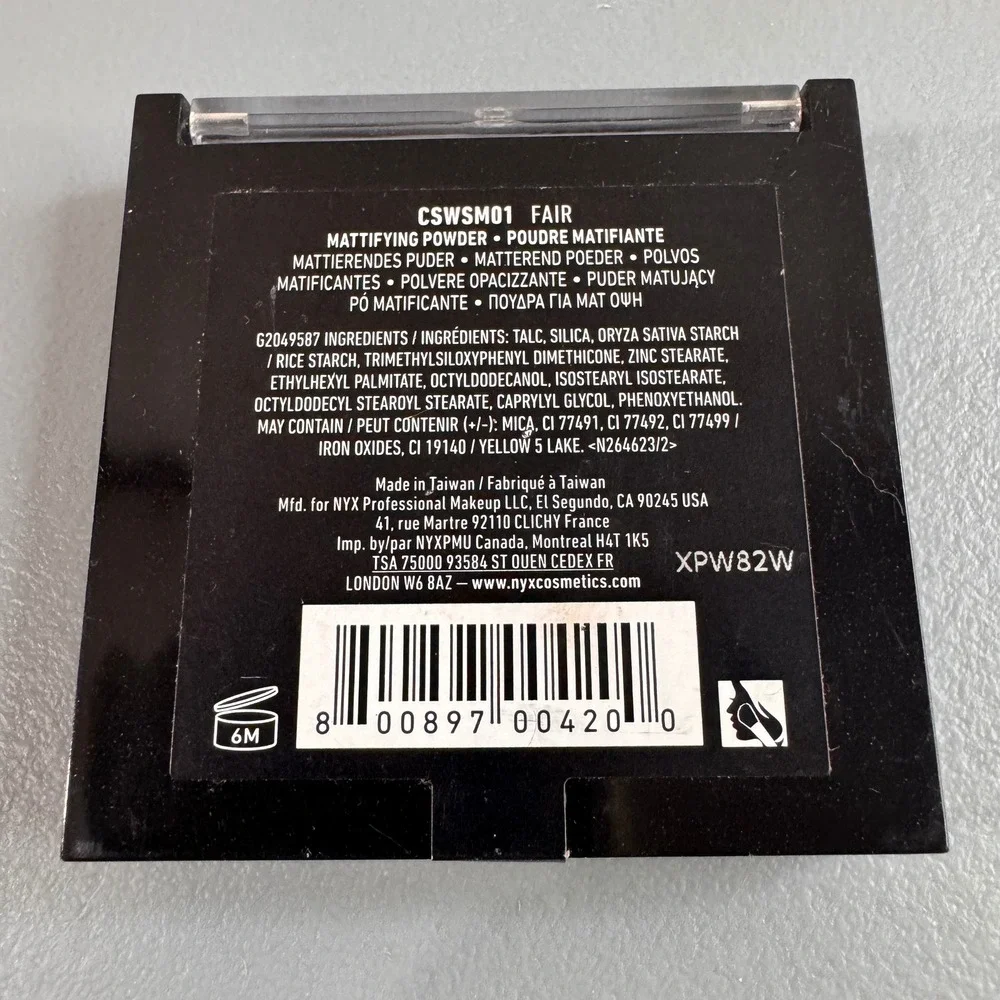 NYX Mattifying Powder Women 0.21oz Fair New Can't Stop Won't Stop CSWSM01 Vegan